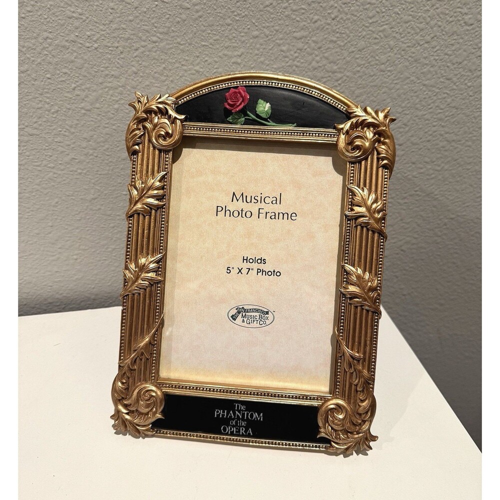 Vintage 1986 Phantom of the Opera Music Box Photo Frame San Francisco